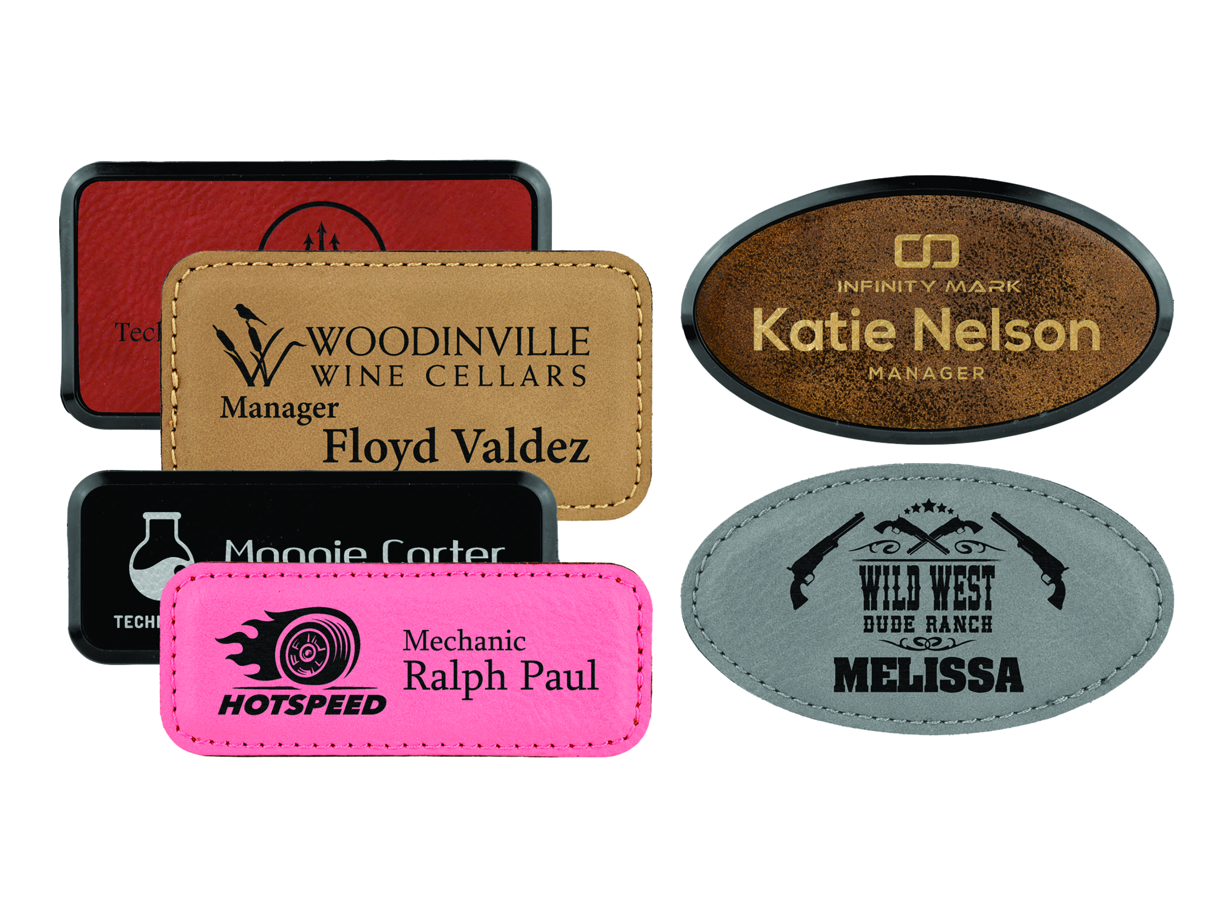 Leatherette Name Badges