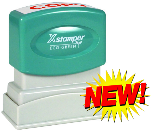 XStamper Rectangular One-Color Title Stamps