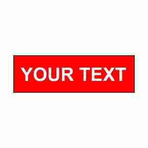 1 x 4 PLASTIC ENGRAVED  WALL SIGN