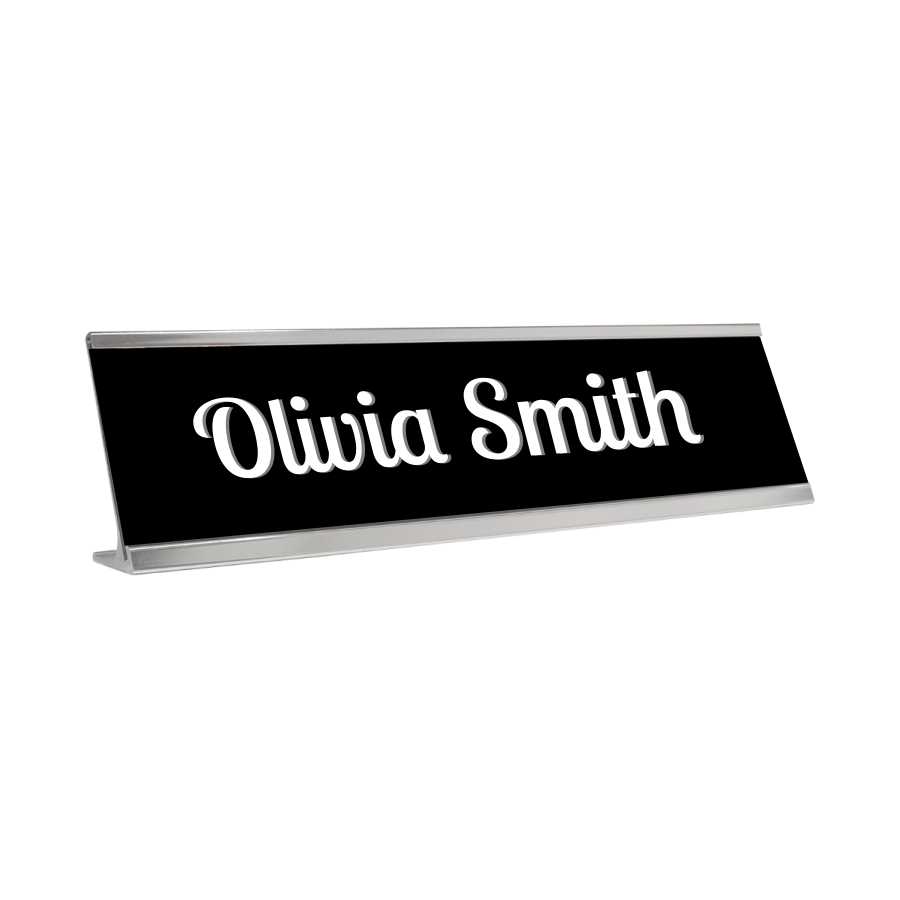 Engraved Desk Signs, Wall Signs with Frames 