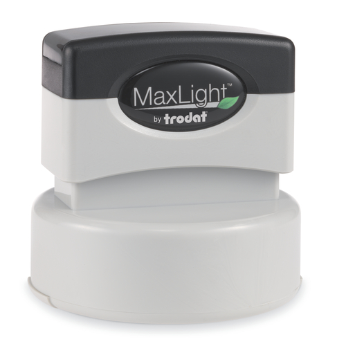 Trodat MaxLight XL-655 Pre-inked Round Text Stamp